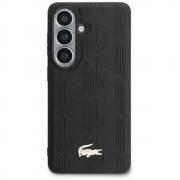 Husa Lacoste Nomograme Gold Logo cu MagSafe compatibila cu Samsung Galaxy S26, Negru
