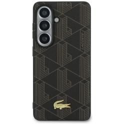 Husa Lacoste PVC Monogram The Blend cu MagSafe compatibila cu Samsung Galaxy S26 Plus, Maro