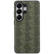 Husa Lacoste PVC Monogram The Blend cu MagSafe compatibila cu Samsung Galaxy S26 Ultra, Khaki
