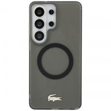 Husa Lacoste Shockproof Gold Frosted Logo cu MagSafe compatibila cu Samsung Galaxy S26 Ultra, Negru