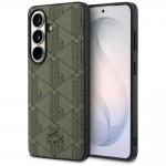 Husa Lacoste PVC Monogram The Blend cu MagSafe compatibila cu Samsung Galaxy S26, Khaki 4 - lerato.ro