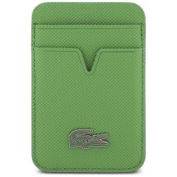 Portofel Lacoste Petit Pique cu MagSafe, 2 compartimente, Verde