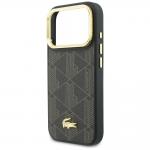 Husa Lacoste PVC Blend cu Stand compatibila cu iPhone 17 Pro, Maro 7 - lerato.ro