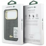 Husa Lacoste PVC Blend cu Stand compatibila cu iPhone 17 Pro, Maro 9 - lerato.ro