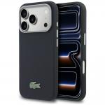 Husa Lacoste Semi Wrap Petit Pique cu MagSafe compatibila cu iPhone 17 Pro, Navy Blue 4 - lerato.ro
