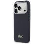 Husa Lacoste Semi Wrap Petit Pique cu MagSafe compatibila cu iPhone 17 Pro, Navy Blue 3 - lerato.ro