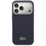 Husa Lacoste Semi Wrap Petit Pique cu MagSafe compatibila cu iPhone 17 Pro, Navy Blue 2 - lerato.ro