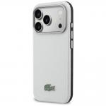 Husa Lacoste Semi Wrap Petit Pique cu MagSafe compatibila cu iPhone 17 Pro Max, Light Gray 3 - lerato.ro