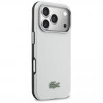 Husa Lacoste Semi Wrap Petit Pique cu MagSafe compatibila cu iPhone 17 Pro Max, Light Gray 5 - lerato.ro