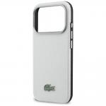 Husa Lacoste Semi Wrap Petit Pique cu MagSafe compatibila cu iPhone 17 Pro Max, Light Gray 7 - lerato.ro