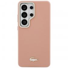 Carcasa Lacoste Champs Elysees Gold Logo cu MagSafe compatibila cu Samsung Galaxy S26 Ultra, Roz