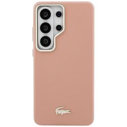 Carcasa Lacoste Champs Elysees Gold Logo cu MagSafe compatibila cu Samsung Galaxy S26 Ultra, Roz