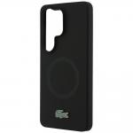 Carcasa Lacoste Silicone Metal Croc Logo cu MagSafe compatibila cu Samsung Galaxy S26 Ultra, Negru 7 - lerato.ro