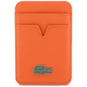 Portofel magnetic Lacoste Petit Pique, Compatibil MagSafe, Portocaliu