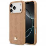 Carcasa Lacoste Nomograme Gold Logo cu MagSafe compatibila cu iPhone 17 Pro Max, Roz 4 - lerato.ro
