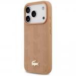 Carcasa Lacoste Nomograme Gold Logo cu MagSafe compatibila cu iPhone 17 Pro, Roz 3 - lerato.ro