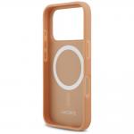 Carcasa Lacoste Nomograme Gold Logo cu MagSafe compatibila cu iPhone 17 Pro, Roz 8 - lerato.ro