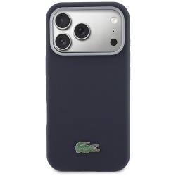 Carcasa Lacoste Semi Wrap Petit Pique cu MagSafe compatibila cu iPhone 17 Pro Max, Navy Blue