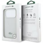 Husa Lacoste Petit Pique Lacquer Logo cu MagSafe compatibila cu iPhone 17 Pro, Light Grey 9 - lerato.ro