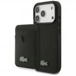 Husa Lacoste Petit Pique cu MagSafe si Portofel Magnetic compatibila cu iPhone 17 Pro, Negru 2 - lerato.ro