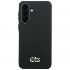 Carcasa Lacoste Iconic Petit Pique Woven Logo compatibila cu Samsung Galaxy A57 5G, Negru