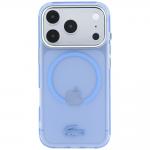 Husa Lacoste IML Frosted cu MagSafe compatibila cu iPhone 18 Pro / 17 Pro, Albastru 2 - lerato.ro