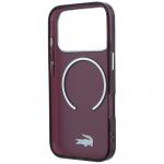 Husa Lacoste IML Frosted cu MagSafe compatibila cu iPhone 18 Pro Max / 17 Pro Max, Burgundy 8 - lerato.ro