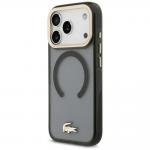 Husa Lacoste IML Shockproof Gold Logo cu MagSafe compatibila cu iPhone 18 Pro / 17 Pro, Negru 3 - lerato.ro