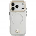 Husa Lacoste IML Shockproof Gold Logo cu MagSafe compatibila cu iPhone 18 Pro / 17 Pro, Transparent 2 - lerato.ro