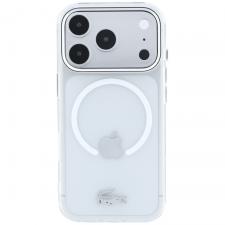 Husa Lacoste IML Frosted cu MagSafe compatibila cu iPhone 18 Pro / 17 Pro, Transparent