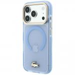 Husa Lacoste IML Shockproof Gold Logo cu MagSafe compatibila cu iPhone 18 Pro / 17 Pro, Albastru 3 - lerato.ro