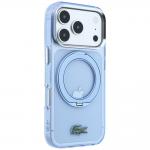 Husa Lacoste IML Glossy Finish cu MagSafe si Ring Stand compatibila cu iPhone 17 Pro Max / 18 Pro Max, Albastru 5 - lerato.ro