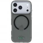 Husa Lacoste IML Frosted Laquer Logo cu MagSafe compatibila cu iPhone 18 Pro Max / 17 Pro Max, Gri 2 - lerato.ro