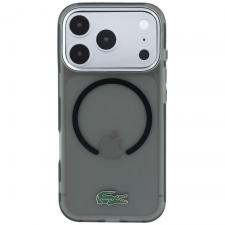 Huse si carcase iPhone 18 Pro Max, Husa Lacoste IML Frosted Laquer Logo cu MagSafe compatibila cu iPhone 18 Pro Max / 17 Pro Max, Gri, lerato.ro