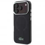 Husa Lacoste IML Frosted Laquer Logo cu MagSafe compatibila cu iPhone 18 Pro Max / 17 Pro Max, Burgundy 3 - lerato.ro