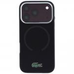 Husa Lacoste IML Frosted Laquer Logo cu MagSafe compatibila cu iPhone 18 Pro Max / 17 Pro Max, Burgundy 2 - lerato.ro