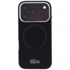 Huse si carcase iPhone 18 Pro Max, Husa Lacoste IML Frosted Laquer Logo cu MagSafe compatibila cu iPhone 18 Pro Max / 17 Pro Max, Burgundy, lerato.ro
