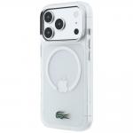 Husa Lacoste IML Frosted Laquer Logo cu MagSafe compatibila cu iPhone 18 Pro Max / 17 Pro Max, Transparent 3 - lerato.ro