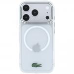 Husa Lacoste IML Frosted Laquer Logo cu MagSafe compatibila cu iPhone 18 Pro Max / 17 Pro Max, Transparent 2 - lerato.ro