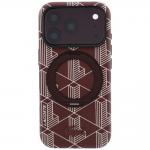 Husa Lacoste Blend Ring Stand cu MagSafe compatibila cu iPhone 18 Pro / 17 Pro, Burgundy 2 - lerato.ro