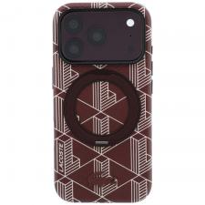 Huse si carcase iPhone 18 Pro, Husa Lacoste Blend Ring Stand cu MagSafe compatibila cu iPhone 18 Pro / 17 Pro, Burgundy, lerato.ro
