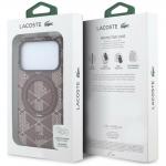 Husa Lacoste Blend Ring Stand cu MagSafe compatibila cu iPhone 18 Pro / 17 Pro, Burgundy 9 - lerato.ro