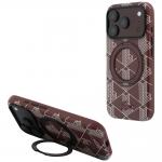 Husa Lacoste Blend cu MagSafe si Ring Stand compatibila cu iPhone 18 Pro Max / 17 Pro Max, Burgundy 4 - lerato.ro