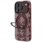 Husa Lacoste Blend cu MagSafe si Ring Stand compatibila cu iPhone 18 Pro Max / 17 Pro Max, Burgundy 3 - lerato.ro