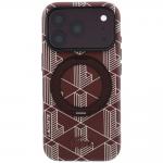 Husa Lacoste Blend cu MagSafe si Ring Stand compatibila cu iPhone 18 Pro Max / 17 Pro Max, Burgundy 2 - lerato.ro