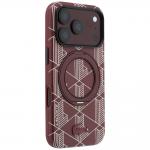 Husa Lacoste Blend cu MagSafe si Ring Stand compatibila cu iPhone 18 Pro Max / 17 Pro Max, Burgundy 5 - lerato.ro