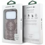 Husa Lacoste Blend cu MagSafe si Ring Stand compatibila cu iPhone 18 Pro Max / 17 Pro Max, Burgundy 9 - lerato.ro