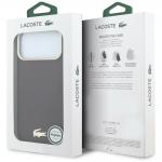 Husa Lacoste Champs Elysees Embossed cu MagSafe compatibila cu iPhone 18 Pro / 17 Pro, Burgundy 9 - lerato.ro