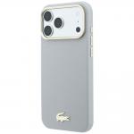 Husa Lacoste Champs Elysees Embossed cu MagSafe compatibila cu iPhone 18 Pro / 17 Pro, Gri 3 - lerato.ro
