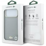 Husa Lacoste Champs Elysees Embossed cu MagSafe compatibila cu iPhone 18 Pro Max / 17 Pro Max, Gri 9 - lerato.ro